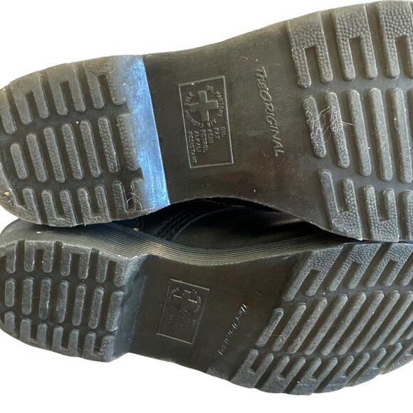 Dr. Martens 1460 Vonda Chain II Eight Eye Lace-Up Boots Rose Moto Size 9 Women's - Picture 14 of 15